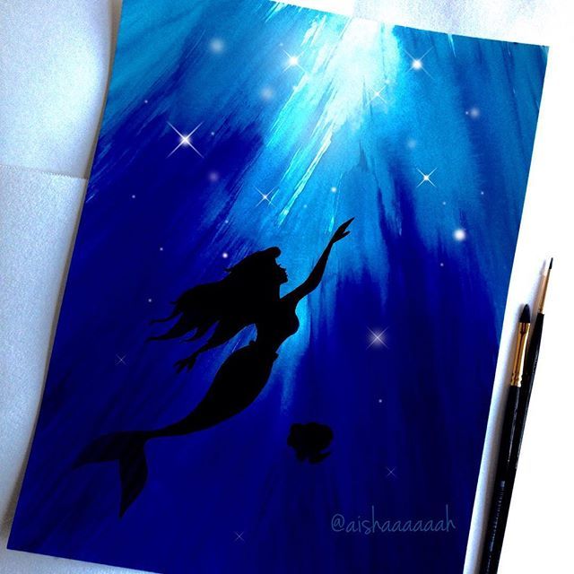 640x640 A Simple - Simple Mermaid Painting