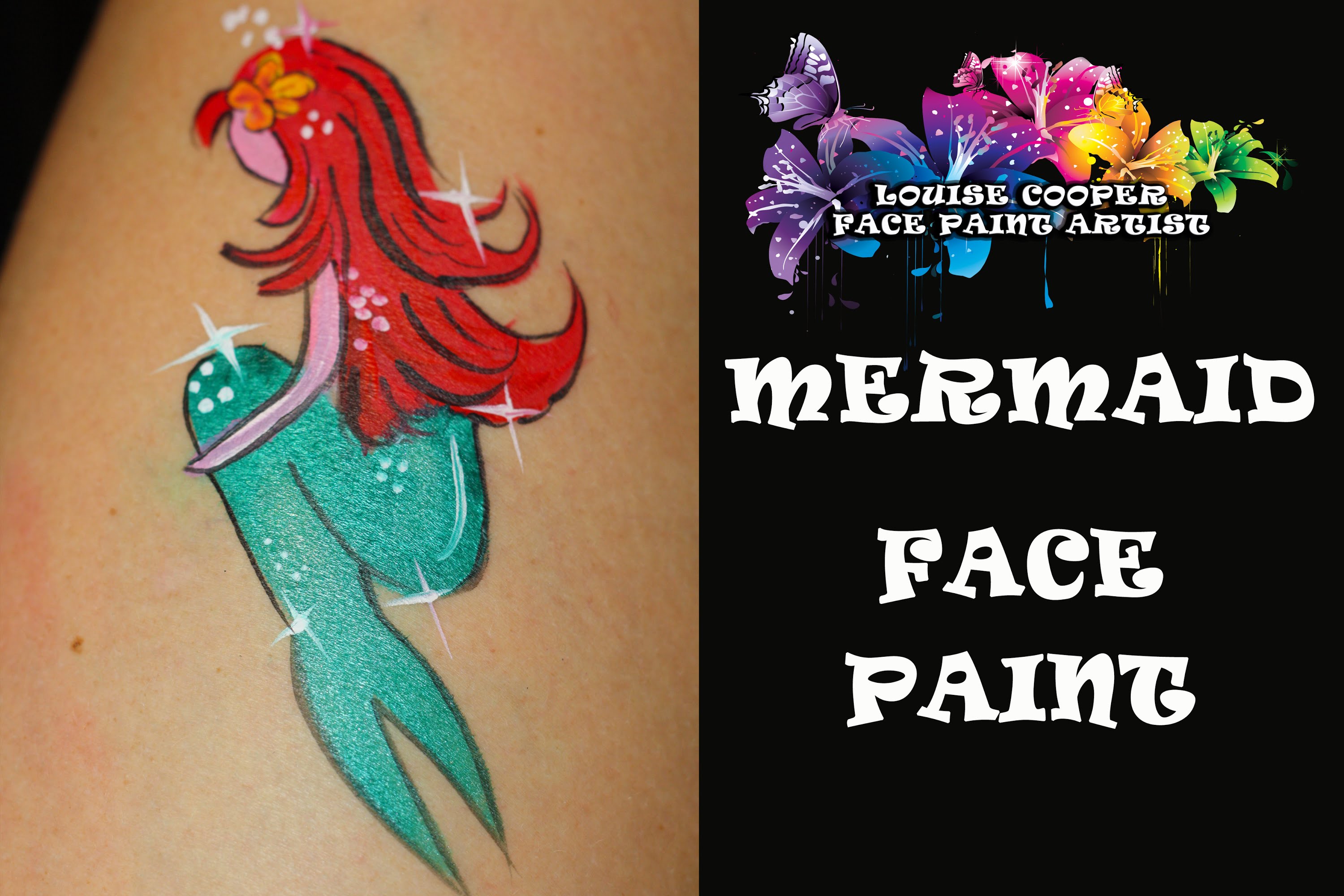 3000x2000 Aerial Mermaid Face Paint - Simple Mermaid Painting