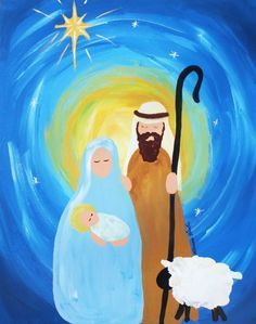 236x299 Christmas Baby Ii 1142014 - Simple Nativity Painting