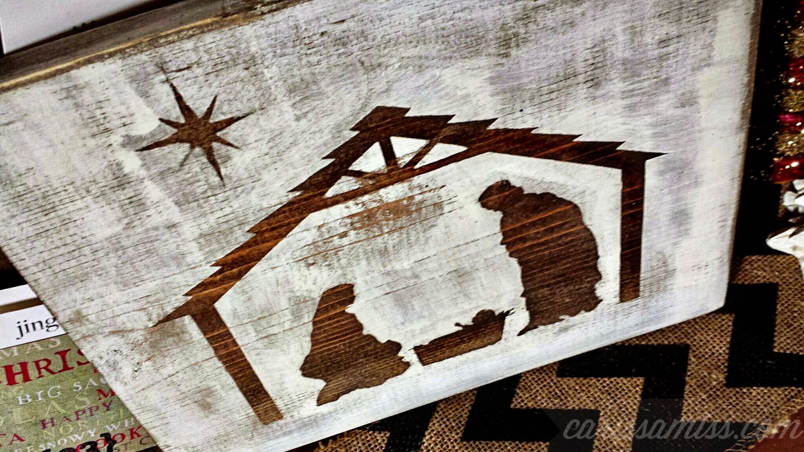 1600x900 Diy Rustic Nativity - Simple Nativity Painting