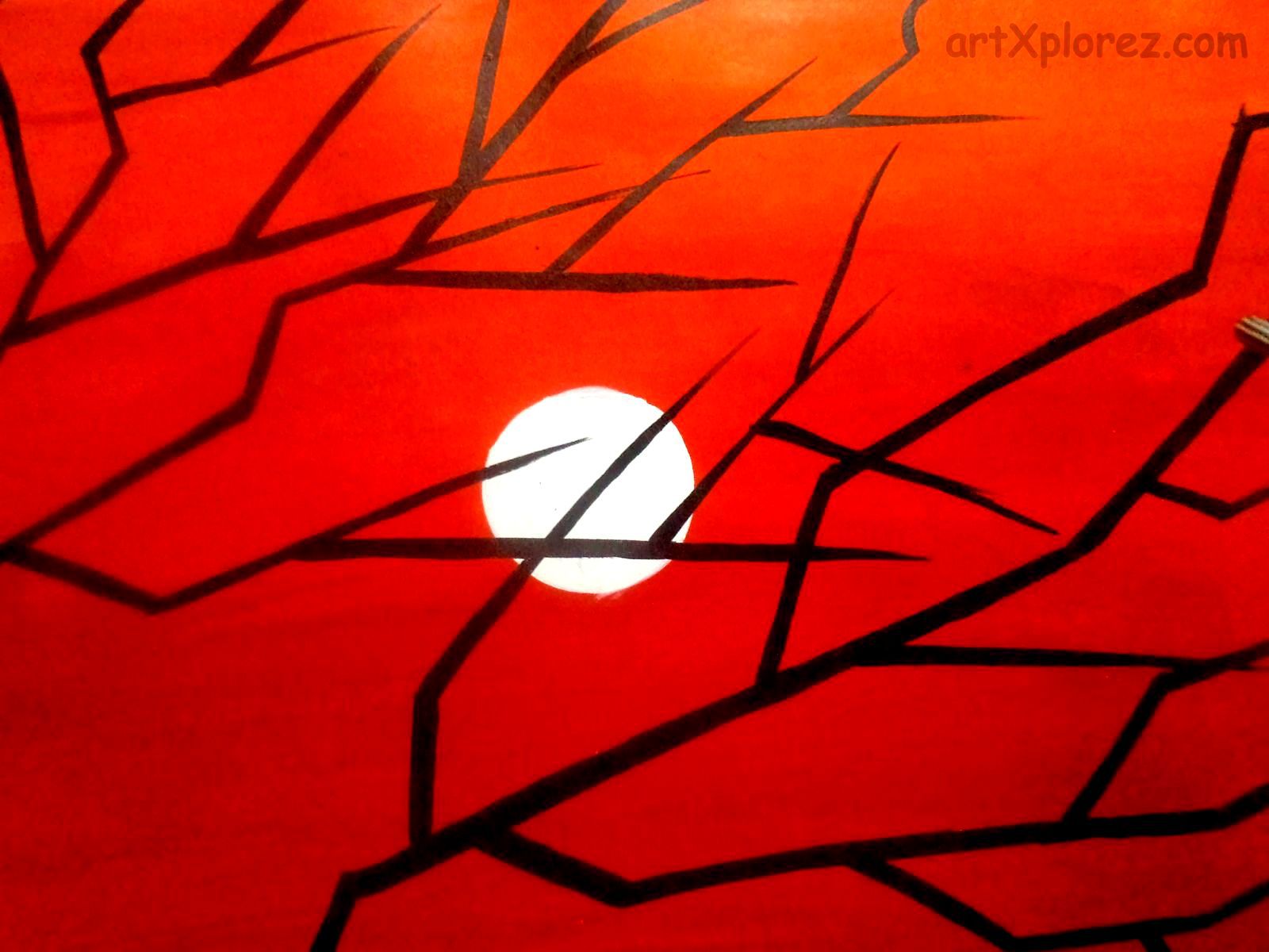 1600x1200 Nature Acrylic Paintings Artxplorez - Simple Painting