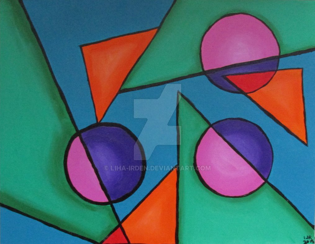 1015x787 Simple Abstract Acrylic Painting By Liha Irden - Simple Painting