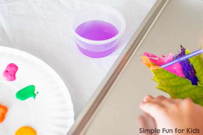 700x467 Painting Leaves - Simple Painting For Kids