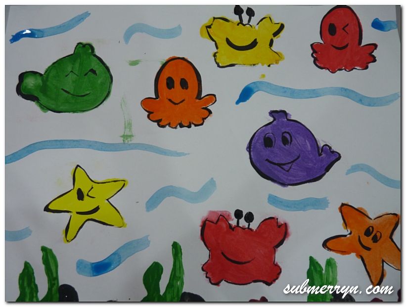 821x621 Crafty Blog Archive Crafts For Children Marine - Simple Painting For Kids