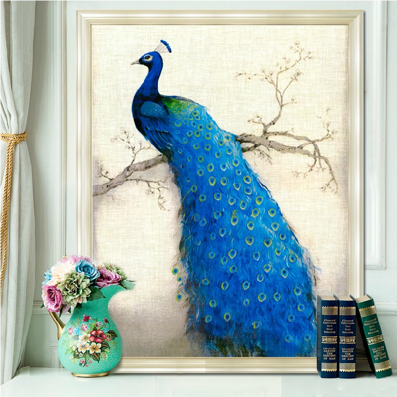 Simple Peacock Painting at PaintingValley.com | Explore collection of ...