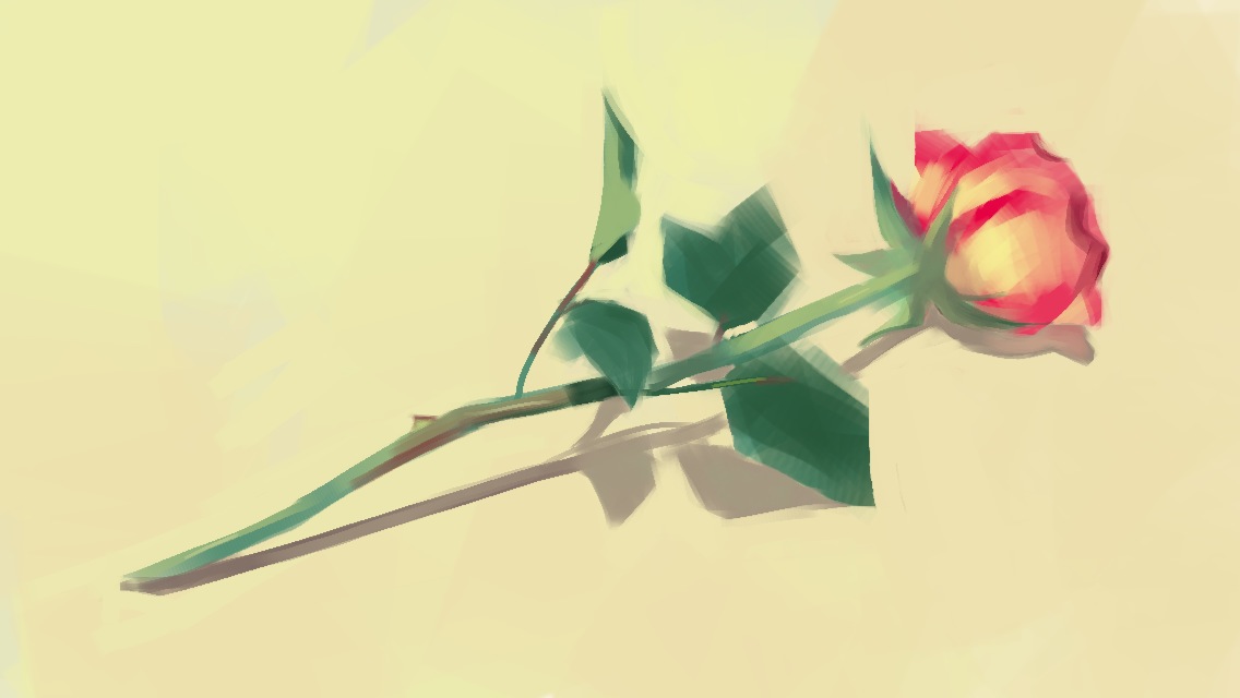 1136x640 Rose And Roses Gbwhisper - Simple Rose Painting