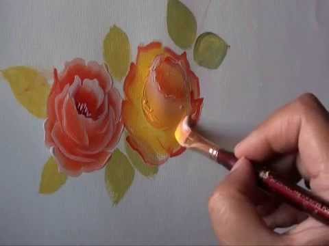 480x360 Rose Painting - Simple Rose Painting