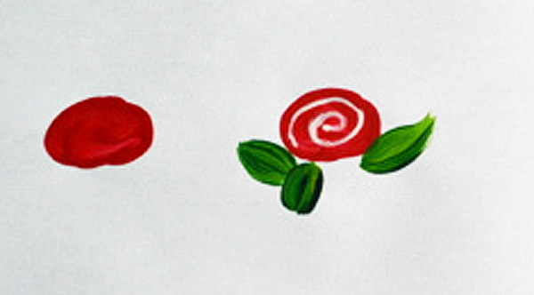 600x332 Creations, Painting Roses The Painted Apron - Simple Rose Painting