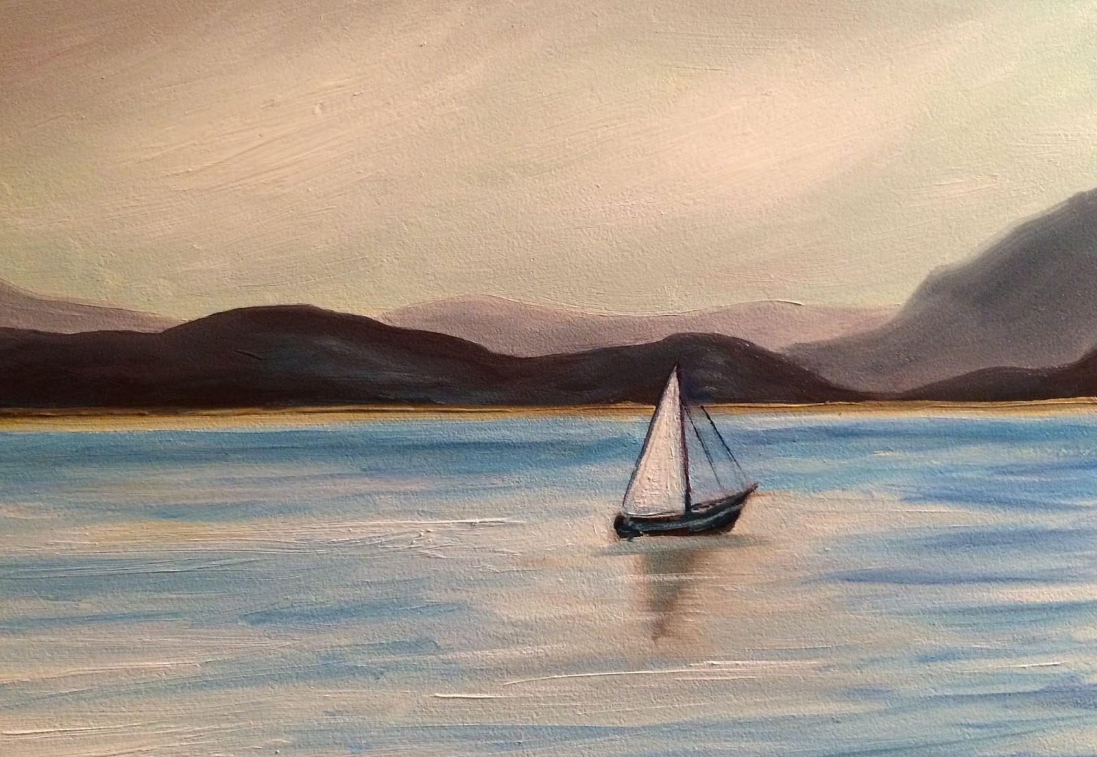 sailboat painting simple