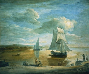 305x253 Romanticism - Simple Sailboat Painting