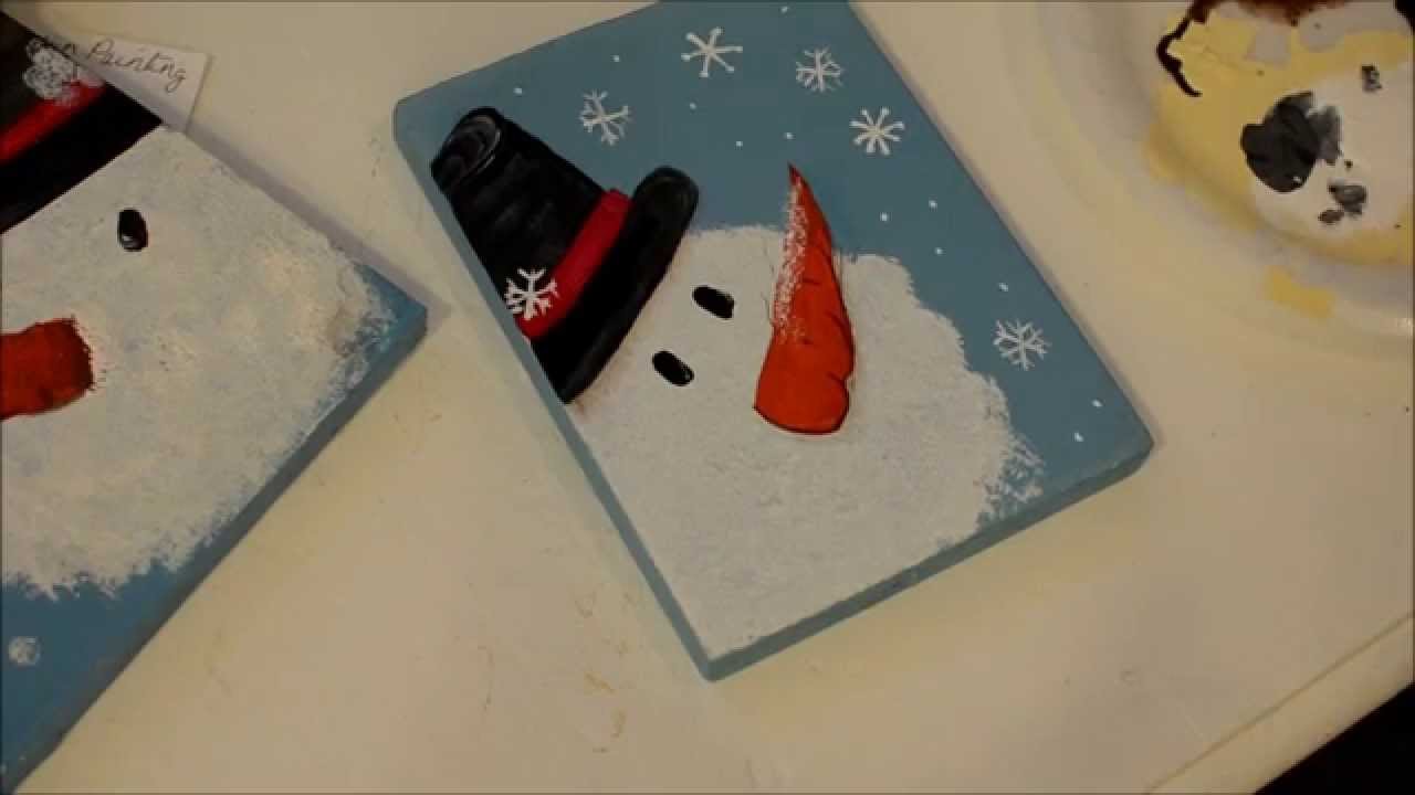 1280x720 Let's Paint A Snowman - Simple Snowman Painting