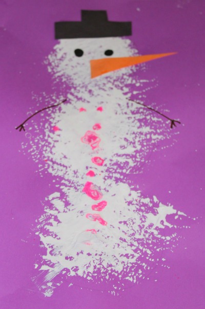 400x602 Snowman Painting - Simple Snowman Painting