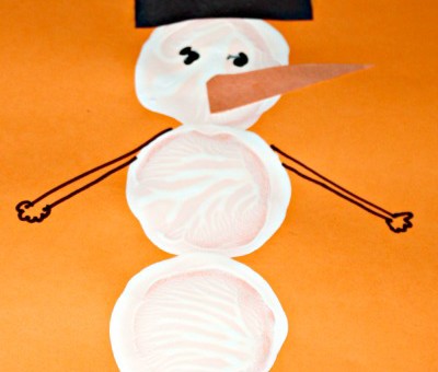 400x340 Winter Archives - Simple Snowman Painting