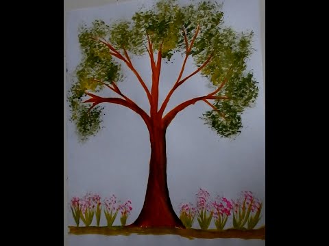480x360 Paint A Simple Tree - Simple Tree Painting