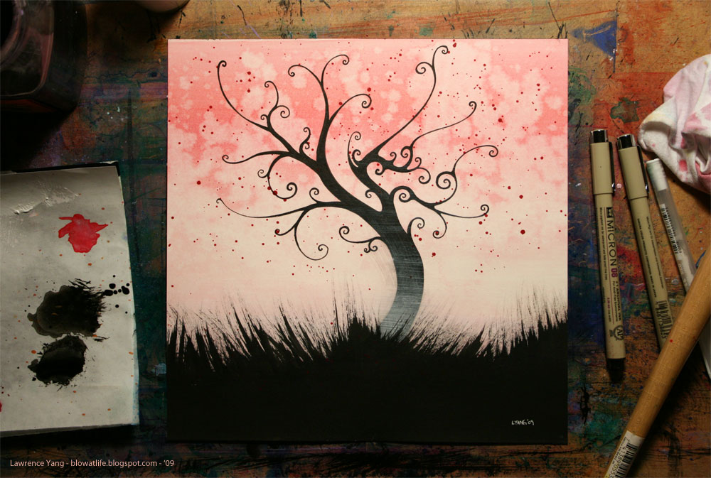 1000x673 Blow - Simple Tree Painting