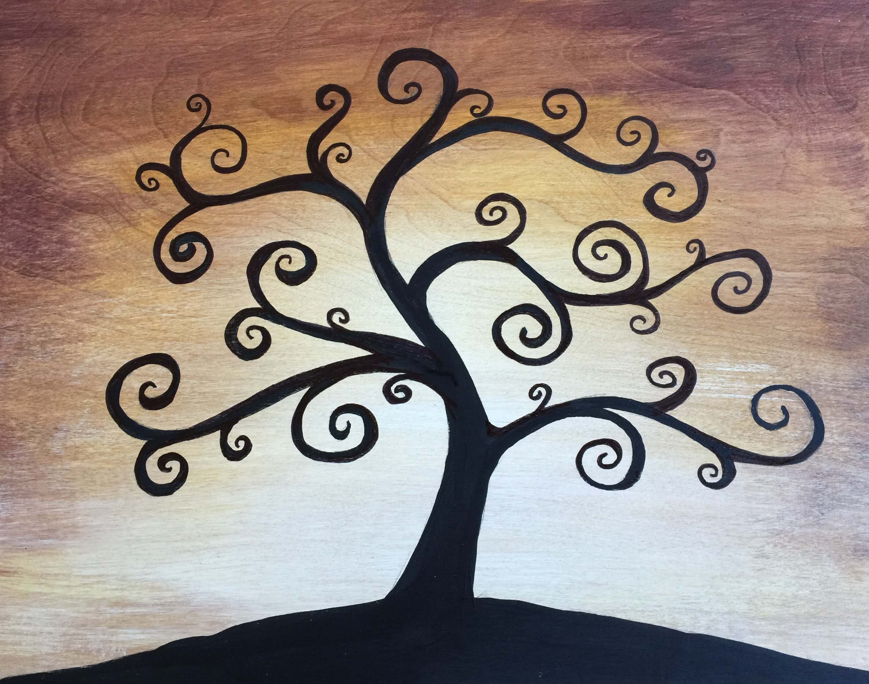 2841x2236 Carle On Windsor Tree Of Life Painting Party - Simple Tree Painting