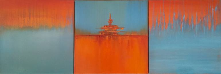 770x258 Saatchi Art Simplicity I, Ii, Iii Painting By Niloufar Farzam - Simplicity Painting