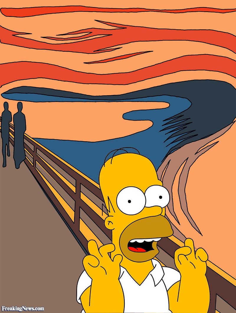 800x1059 Screaming Homer Simpson Painting Pictures - Simpsons Painting