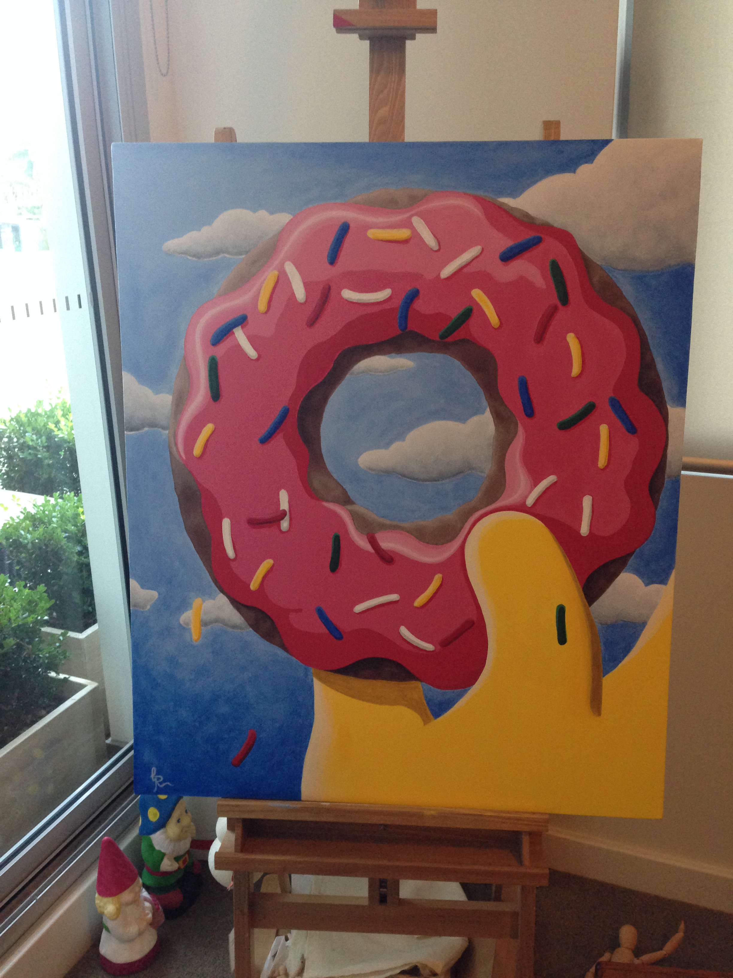 2448x3264 Simpsons Les Tigre Et Poisson Rouge - Simpsons Painting