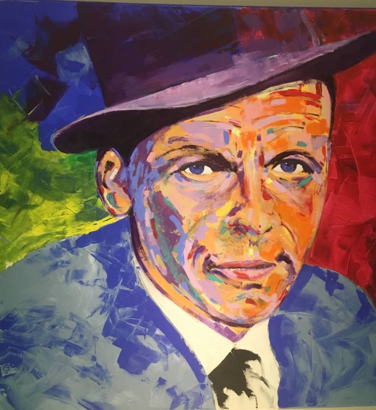 770x840 Saatchi Art Frank Sinatra (100cm X 100cm X 5cm) - Sinatra Painting
