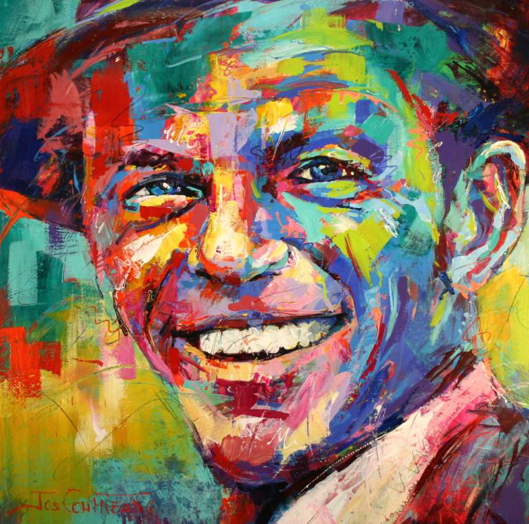 770x763 Saatchi Art Frank Sinatra Painting By Jos Coufreur - Sinatra Painting
