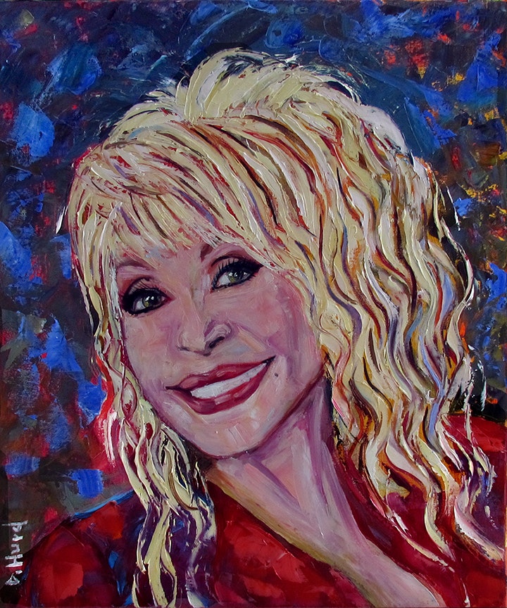 720x864 Dolly Parton Portrait Art Country Singer Painting Paintings By - Singer Painting