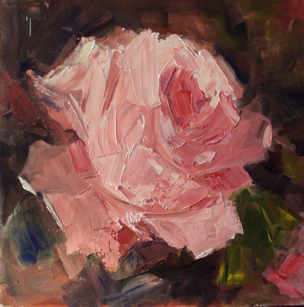 1235x1246 My New Paintings A Single Rose - Single Rose Painting