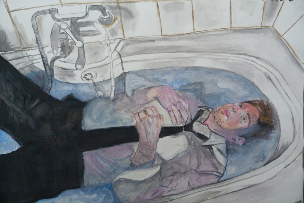 1024x683 Ian Cumberlandswim Or Sinkwater Colour Painting By Pxdmeamidala - Sink Painting