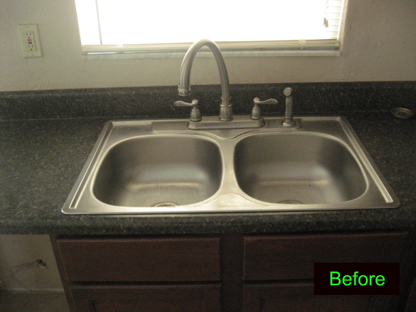 607x455 Bradenton Kitchen Sink And Cabinets Repaired New Kitchen Sink - Sink Painting