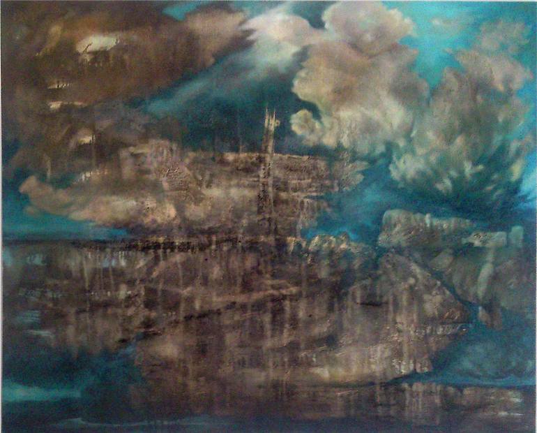 770x620 Saatchi Art Earth Picture Sinking Ship Painting By Lothar Boehm - Sinking Ship Painting