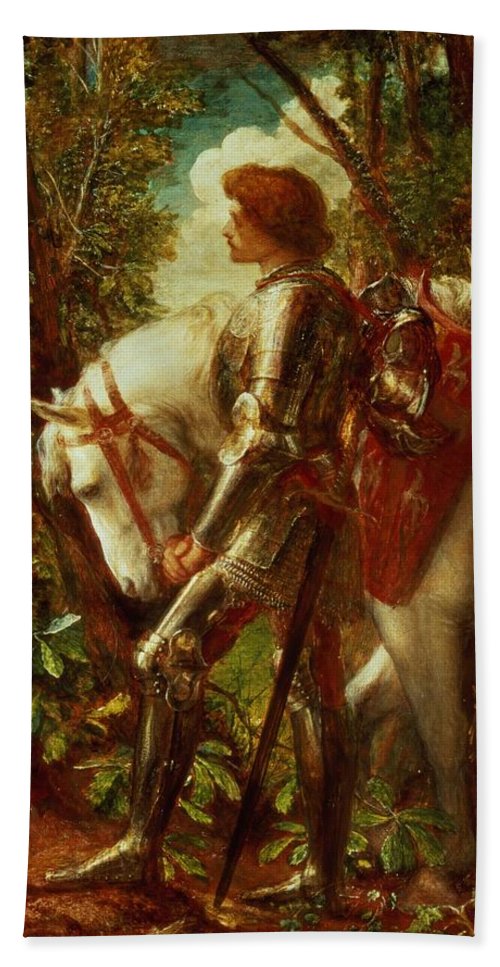 500x967 Sir Galahad Bath Towel For Sale By George Frederic Watts - Sir Galahad Painting