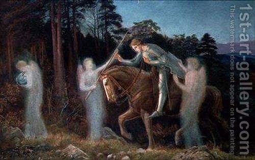 500x315 Sir Galahad I Arthur Hughes Reproduction 1st Art Gallery - Sir Galahad Painting