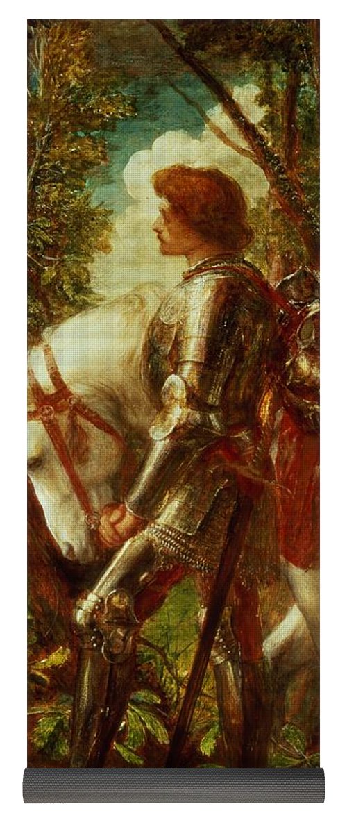 500x1171 Sir Galahad Yoga Mat For Sale By George Frederic Watts - Sir Galahad Painting