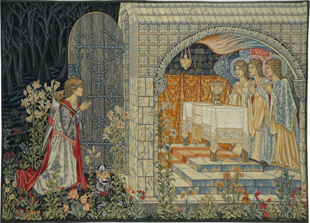 1000x719 The Vision - Sir Galahad Painting