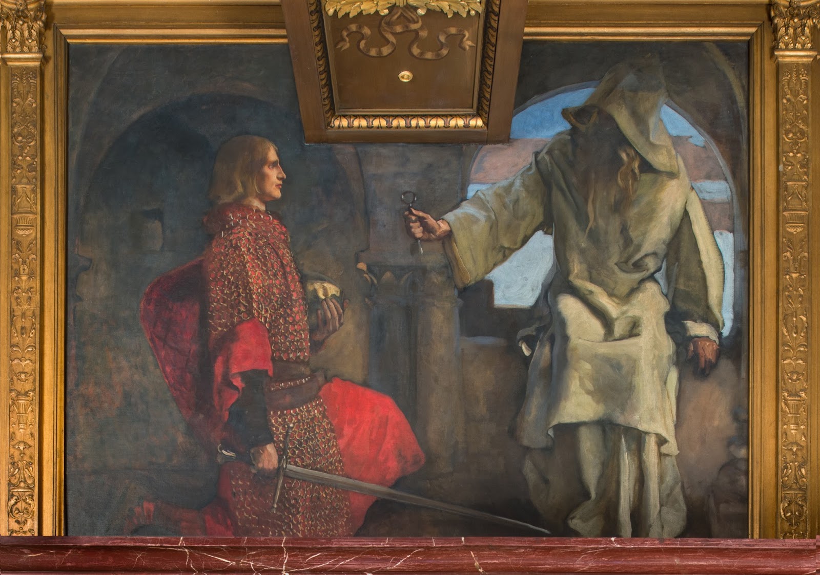 1600x1123 Edwin Austin Abbey The Quest For The Holy Grail, Part 8 - Sir Galahad Painting