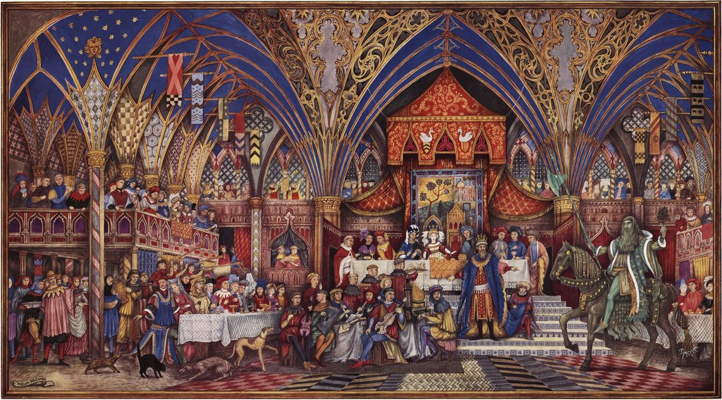 1024x568 Sir Gawain And The Green Knight An Introduction - Sir Gawain Painting