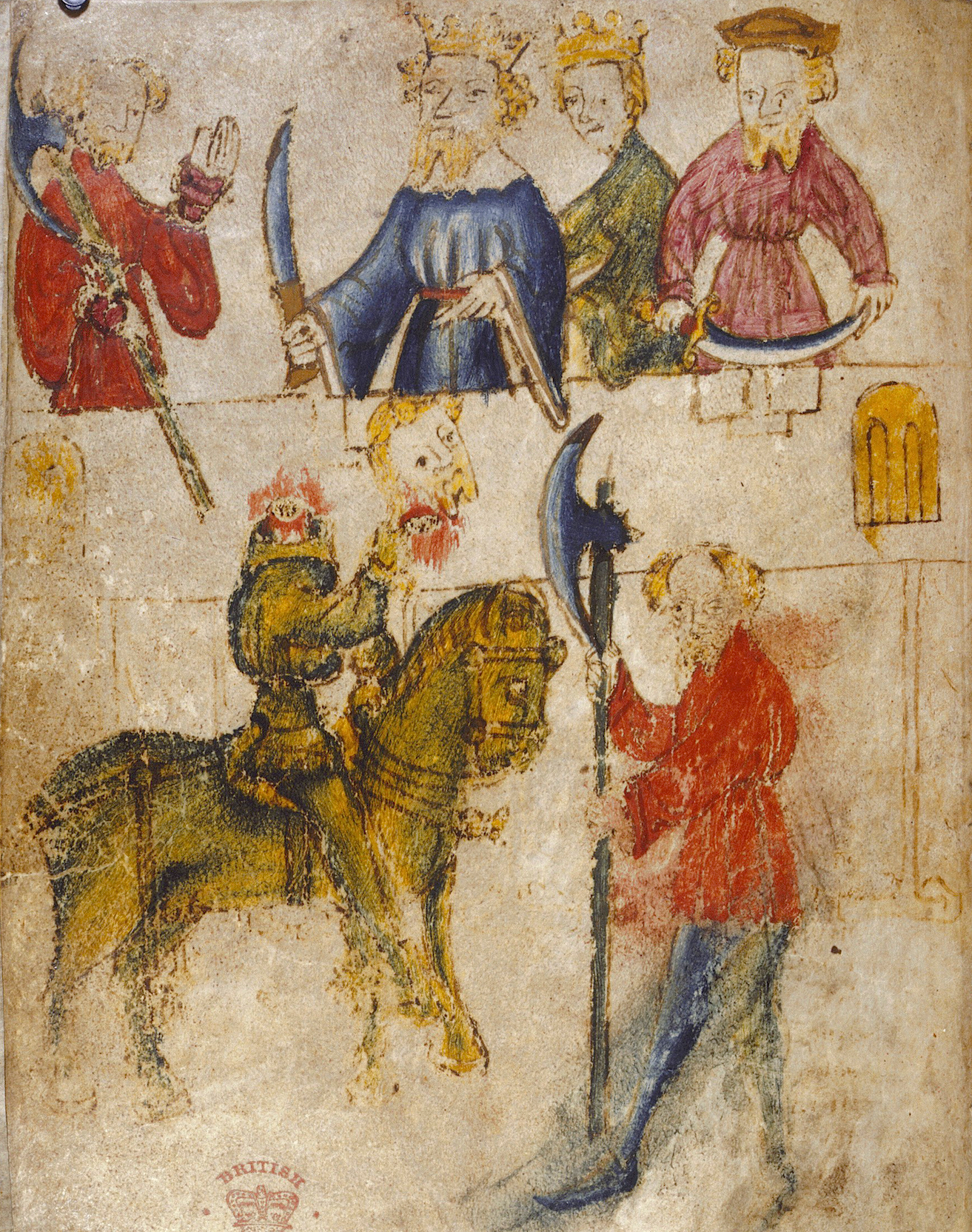1313x1664 Filegawain And The Green Knight.jpg - Sir Gawain Painting