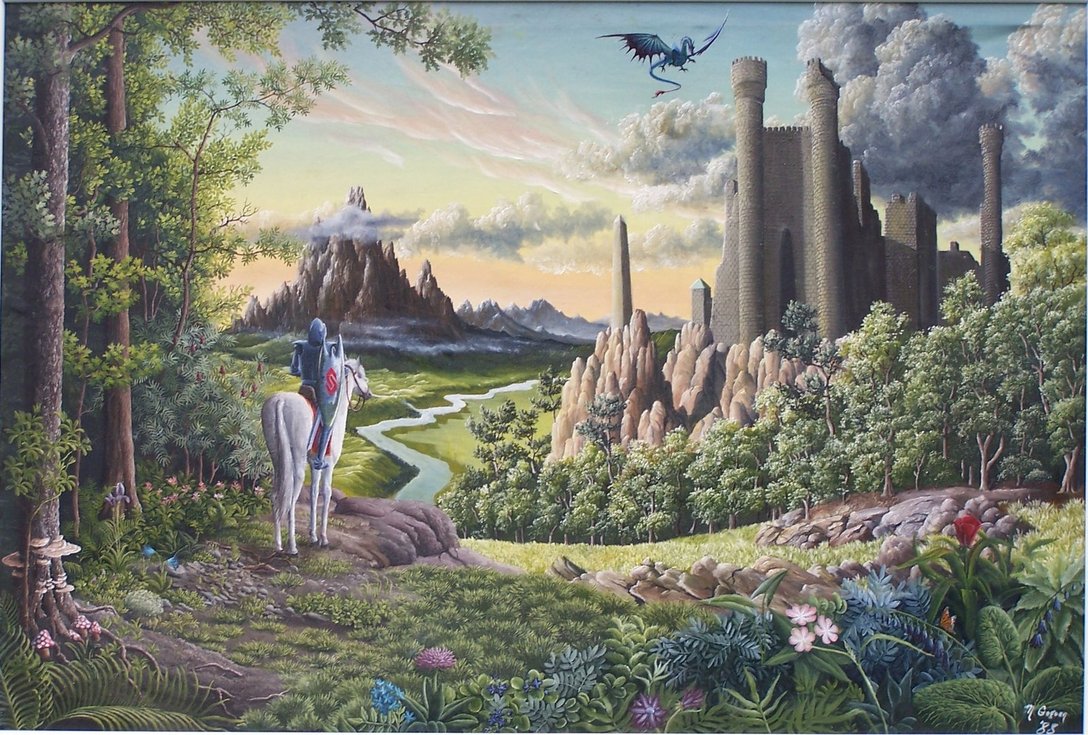 1088x735 Sir Lancelot By Dreamscape Weaver - Sir Lancelot Painting