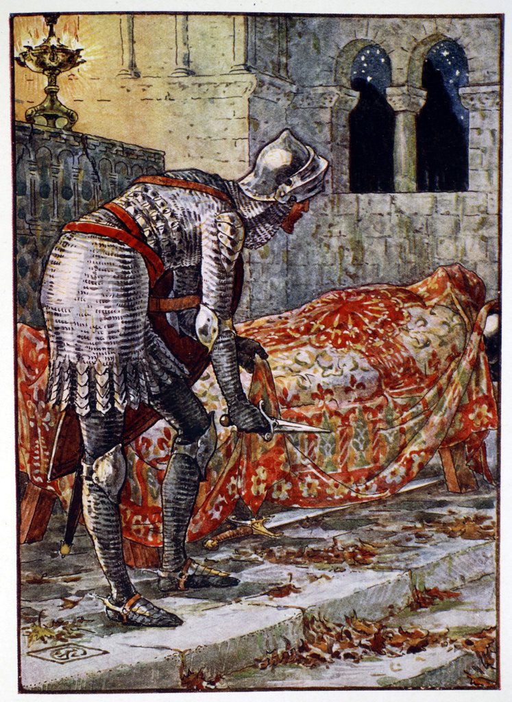 747x1024 Sir Lancelot In The Chapel Perilous Posters Amp Prints By Anonymous - Sir Lancelot Painting