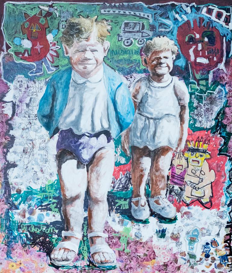 770x907 Saatchi Art Brother Amp Sister Painting By Robert Alonzi - Sister Painting