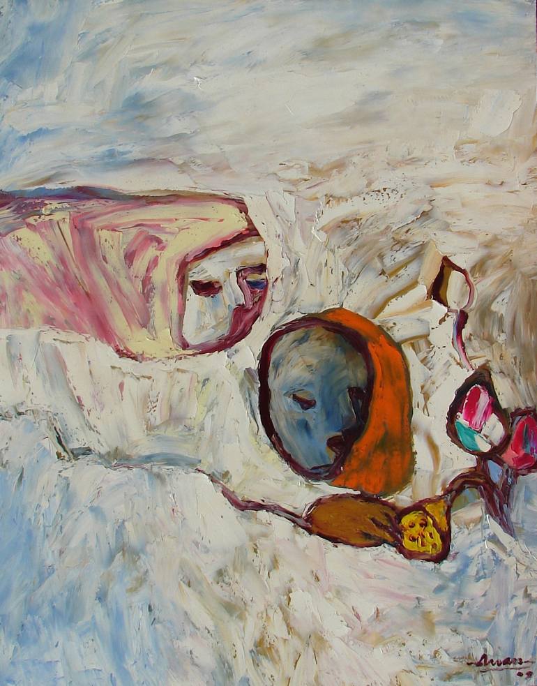 770x983 Saatchi Art Sentiment Of Sister Painting By Tran Tuan - Sister Painting