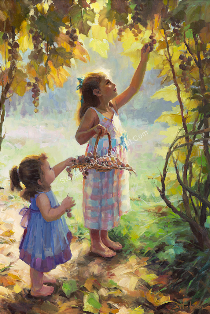 687x1024 Steve Henderson - Sisters Painting