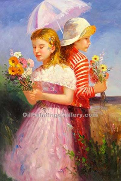 400x600 Two Sisters 29 (Painting Id Ei 1029 Ka) - Sisters Painting