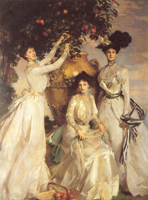 503x682 John Singer Sargent's Acheson Sisters (Ladies Alexandra, Mary - Sisters Painting