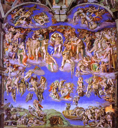399x432 Michelangelo Buonarroti - Sistine Chapel Wall Painting