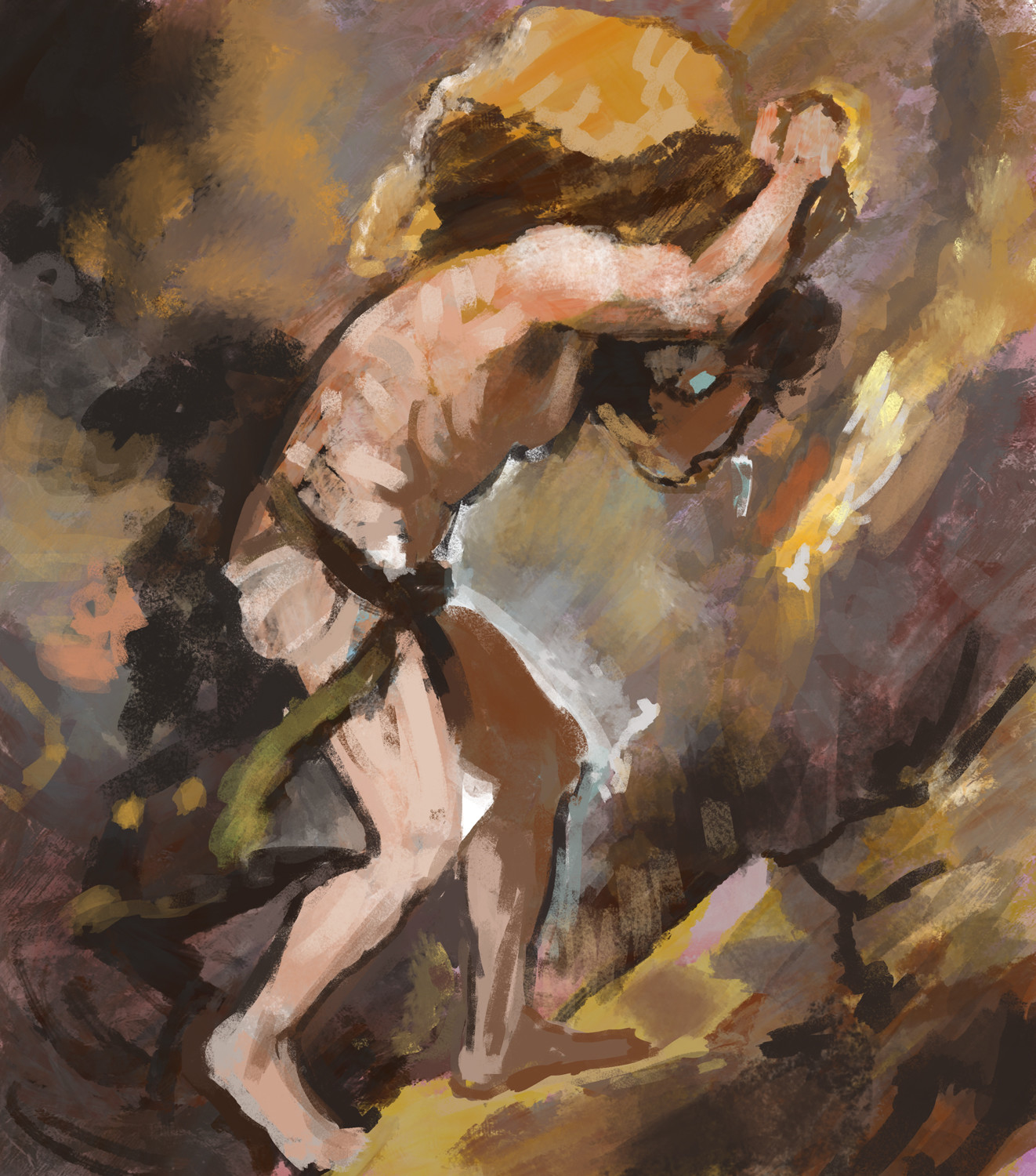 1322x1500 Artstation - Sisyphus Painting