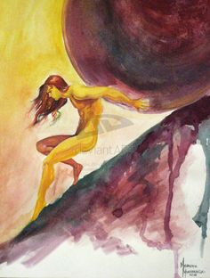 236x312 Sisyphus Painting - Sisyphus Painting
