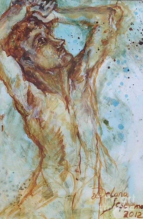 590x900 Sisyphus Painting By Delona Seserman - Sisyphus Painting