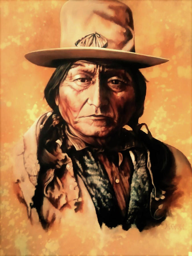 675x900 Sitting Bull Painting By Dc Houle - Sitting Bull Painting