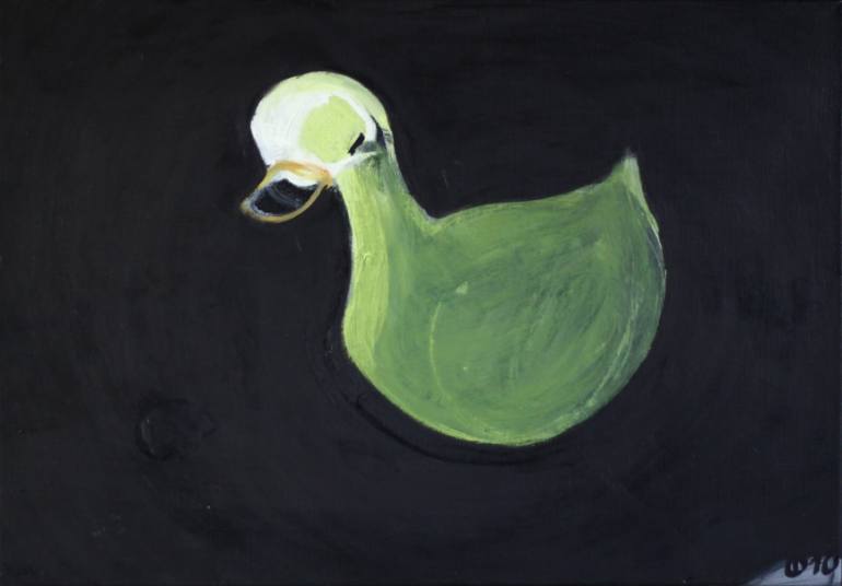 770x536 Saatchi Art Sitting Duck Painting By Iso Decleer - Sitting Duck Painting